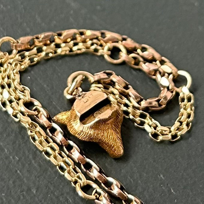 Victorian Fox Mixed Link Necklace