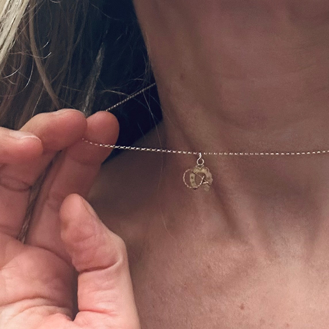 Antique Horseshoe & Crop Necklace