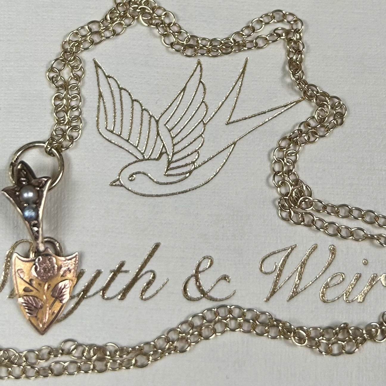 Antique Shield Necklace