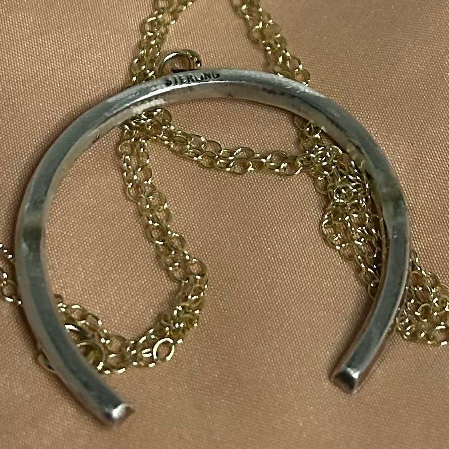 Art Deco Paste Horseshoe Necklace