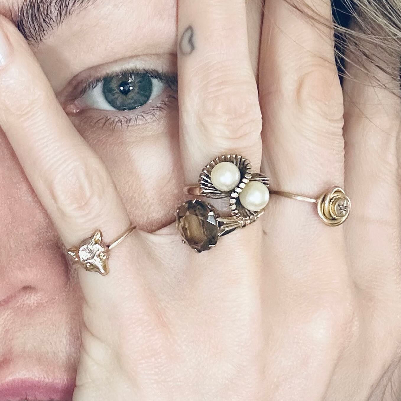 Vintage Pearl Statement ring