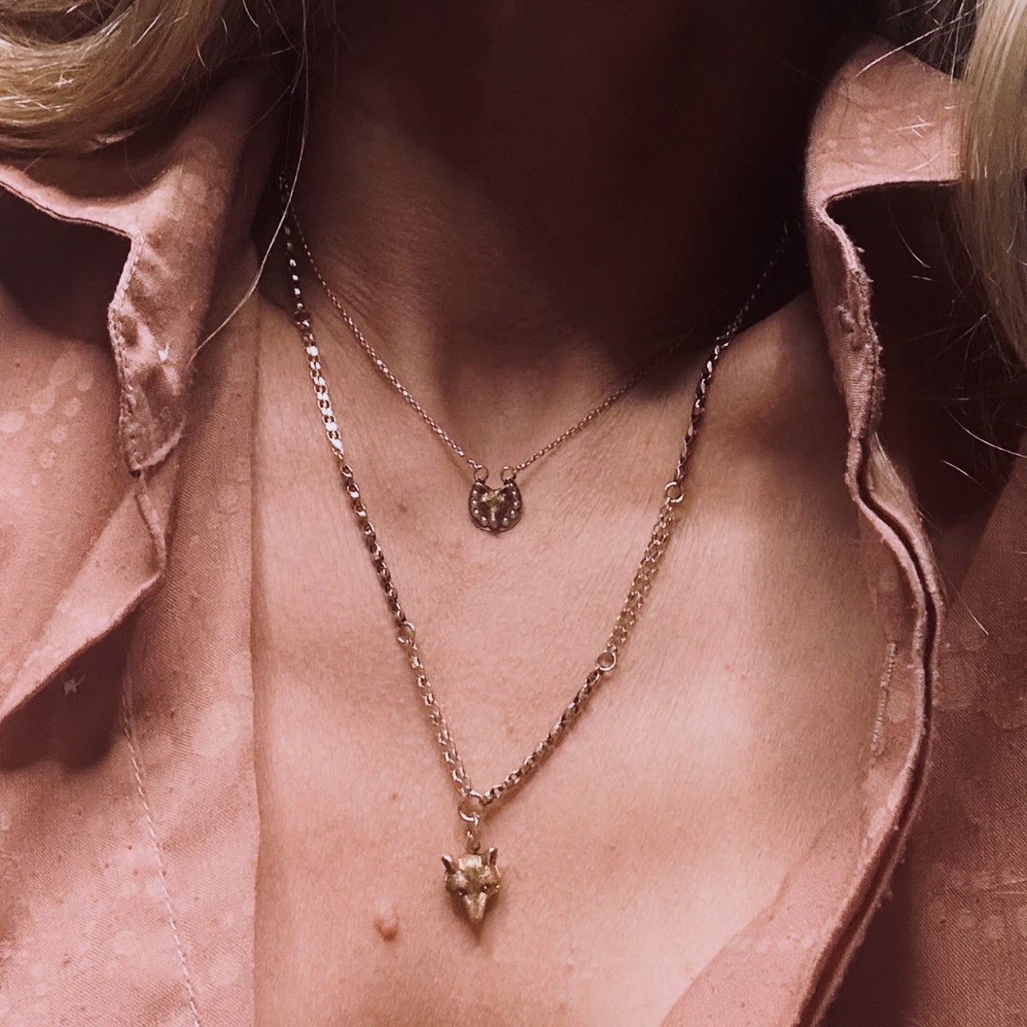 Victorian Fox Mixed Link Necklace