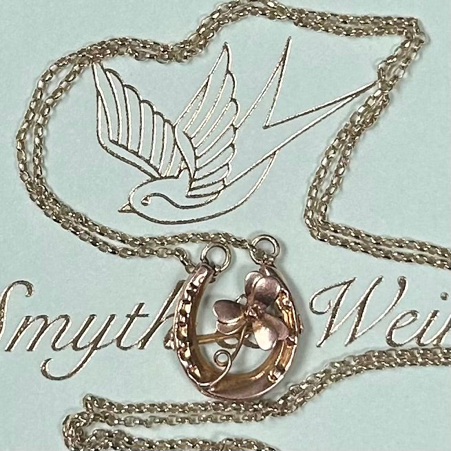 Antique Irish horseshoe necklace