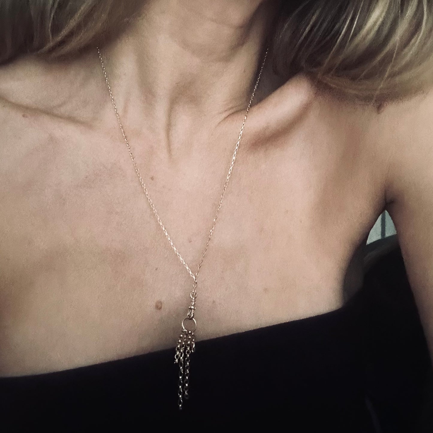 Long Antique Tassel Necklace