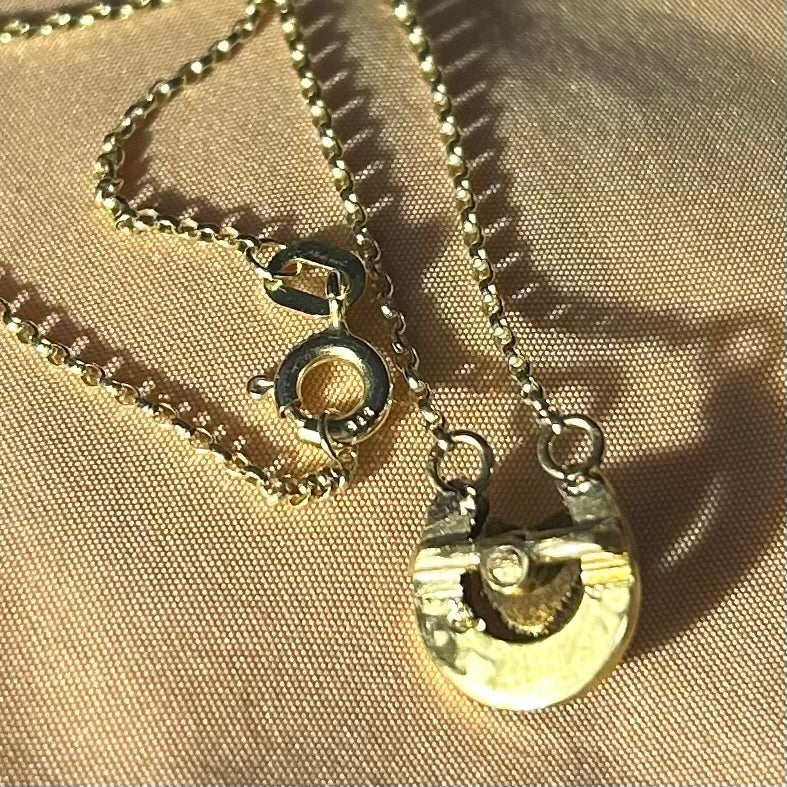 Antique Horseshoe & Fox Necklace