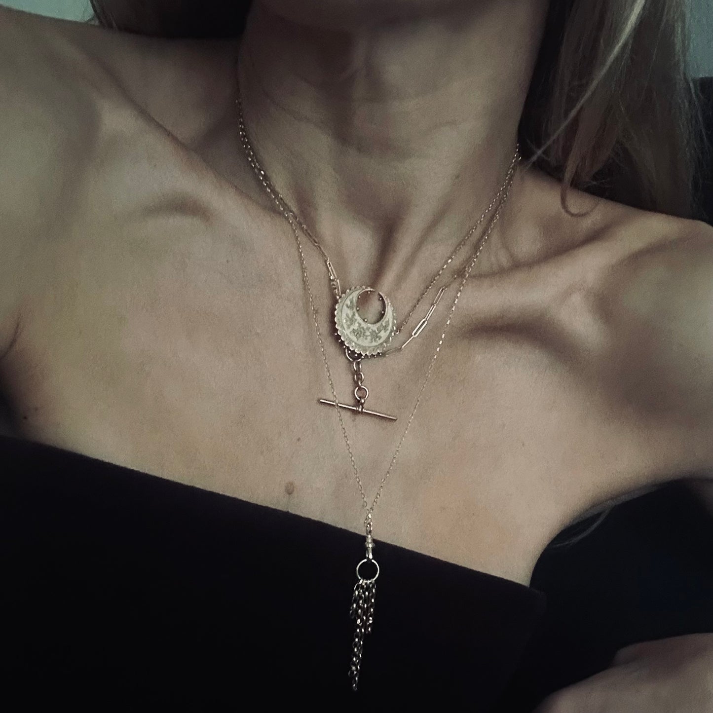 Long Antique Tassel Necklace