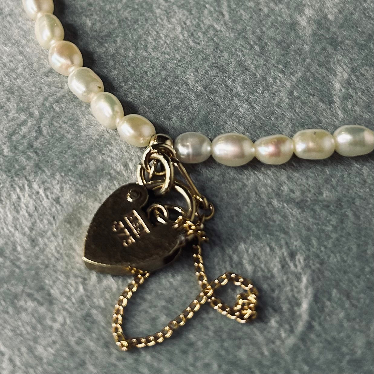 Vintage Pearl Locket Necklace