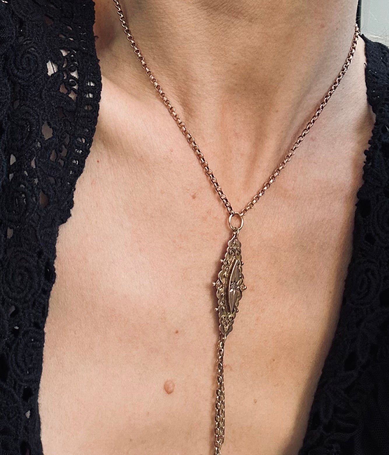 Antique Tassel Pendant Necklace