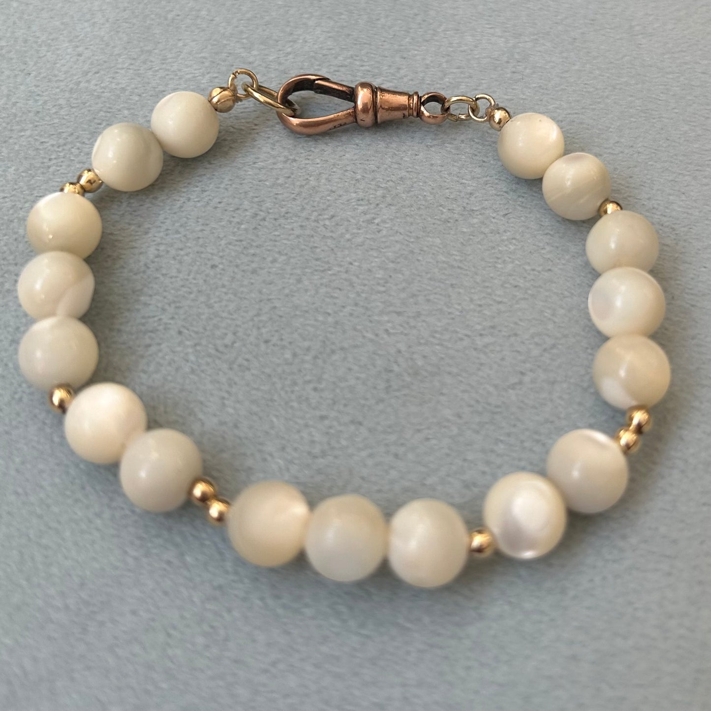 Vintage Mother of Pearl and Antique gold Bracelet
