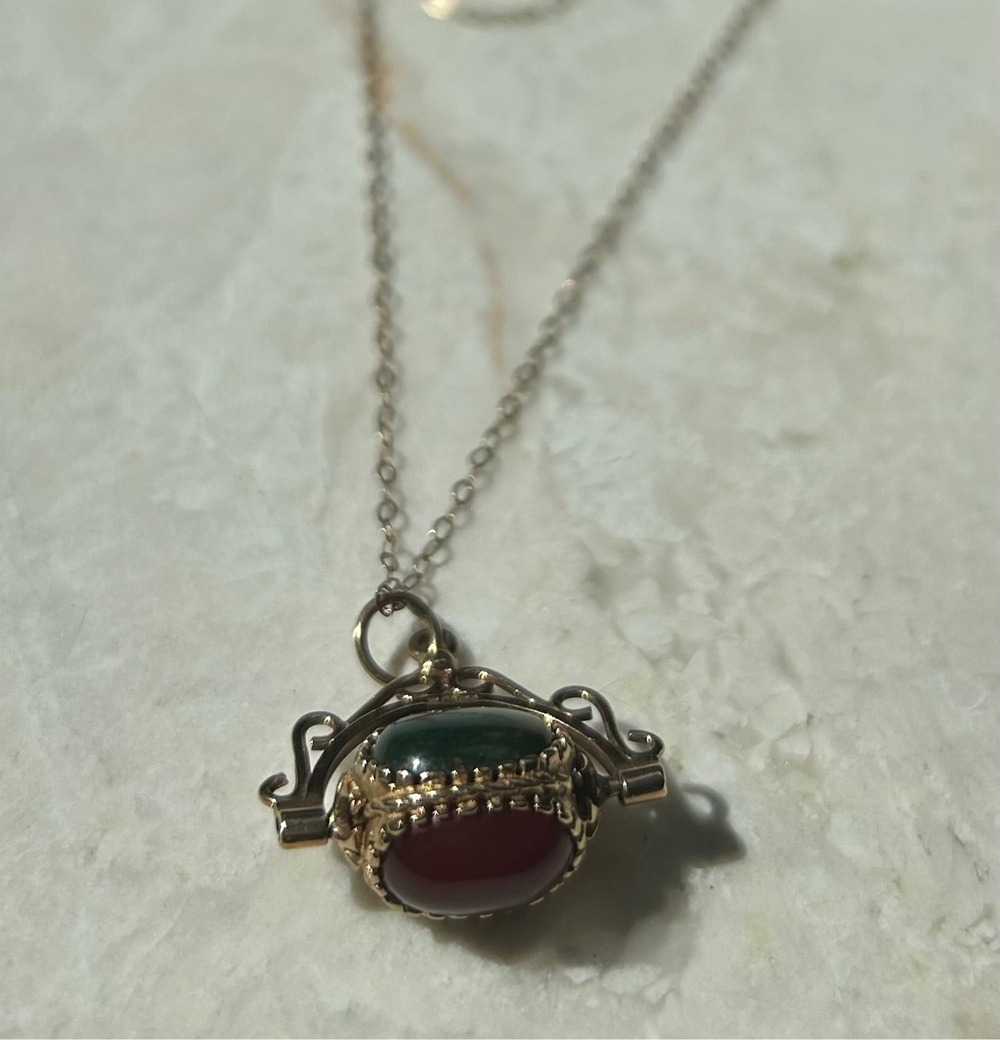 Vintage Fob Spinner Necklace