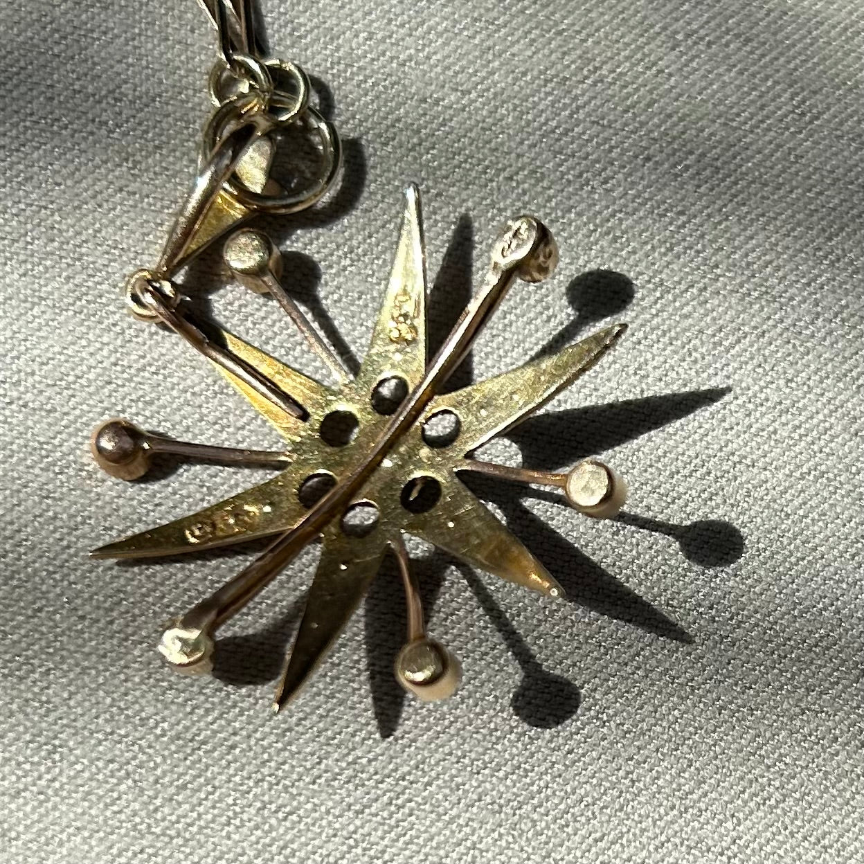 Victorian Starburst Seed Pearl Neclace
