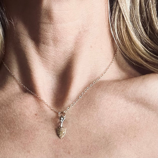 Antique Shield Necklace