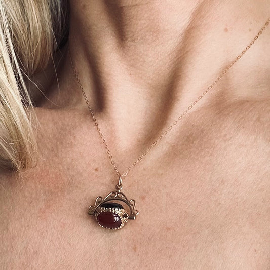 Vintage Fob Spinner Necklace