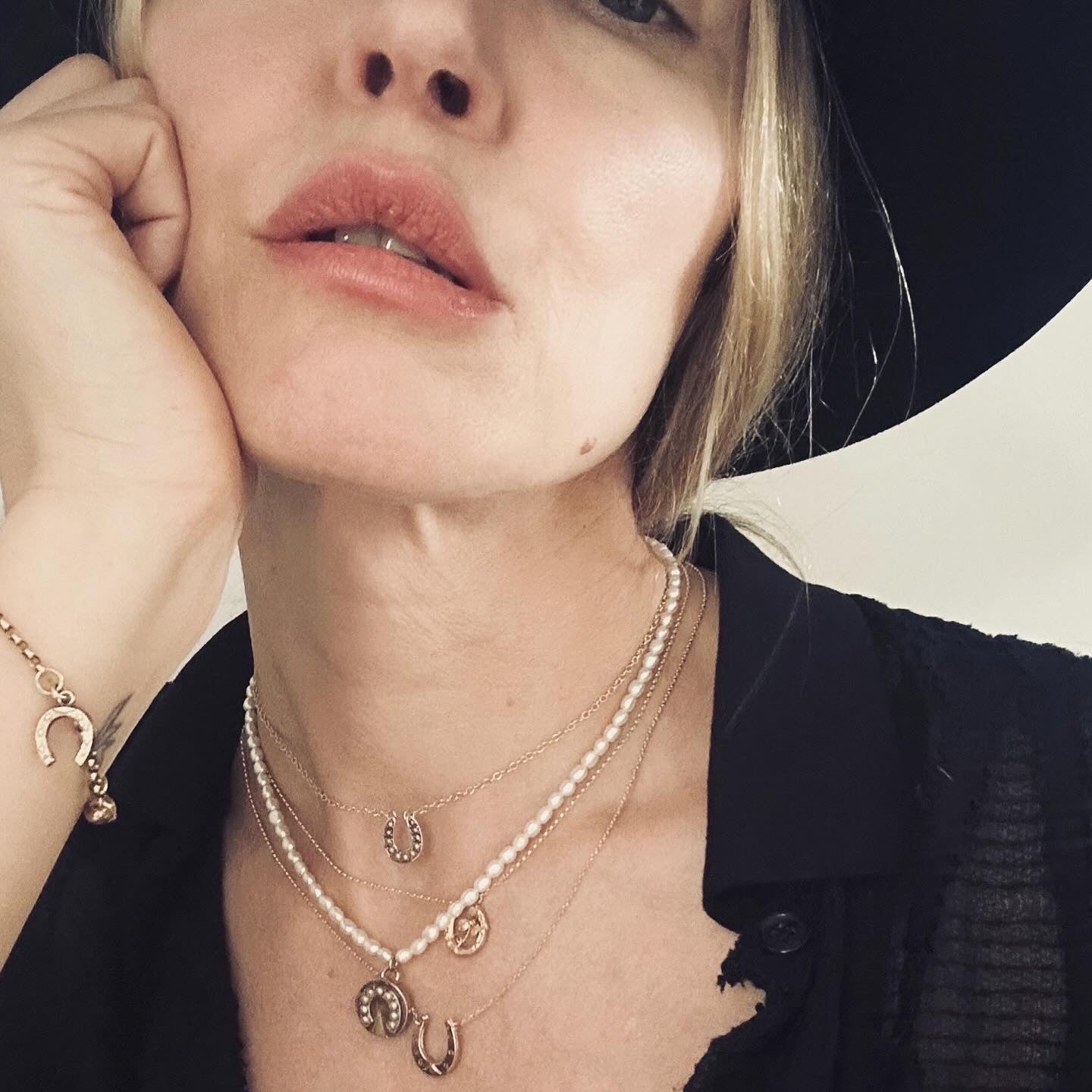 Antique Irish horseshoe necklace