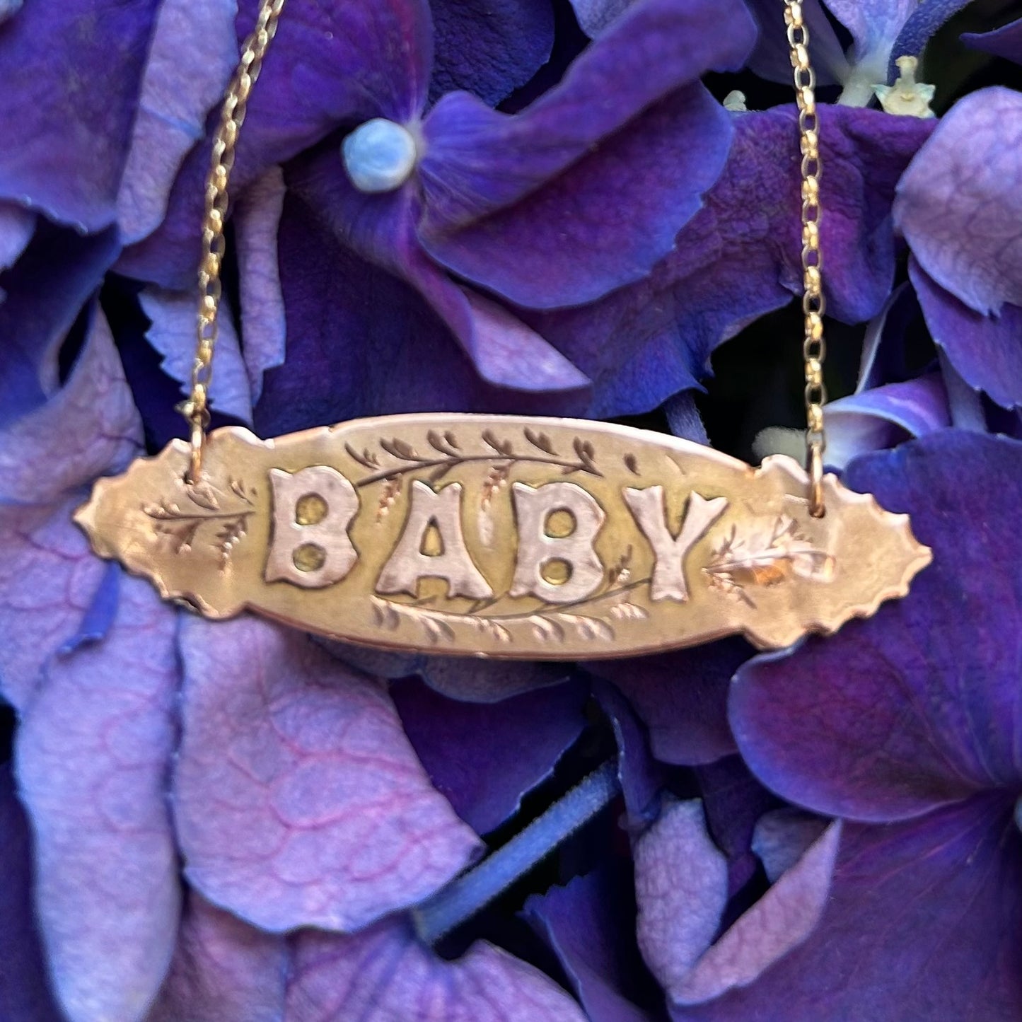 Antique Victorian 9ct Baby Necklace