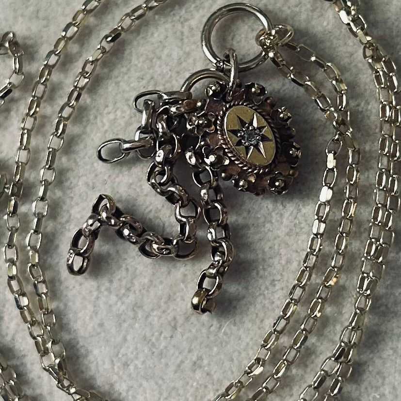 Antique Diamond Tassel Necklace