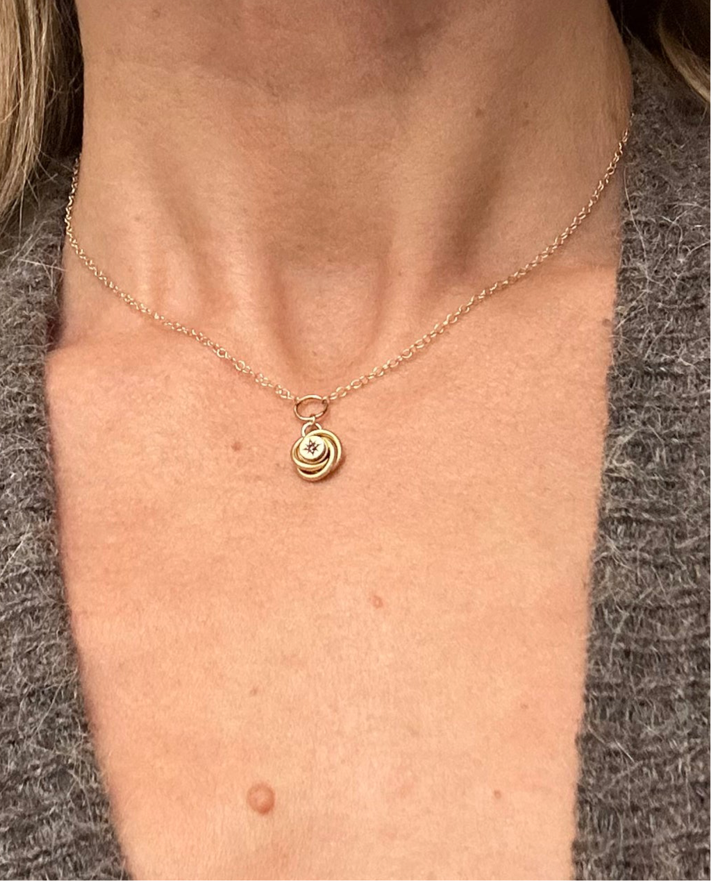 Victorian Lovers knot Neclace