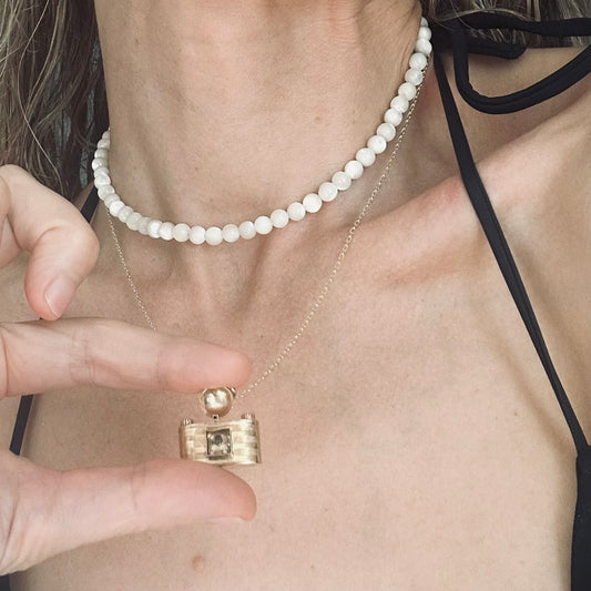 Vintage Camera Charm Necklace