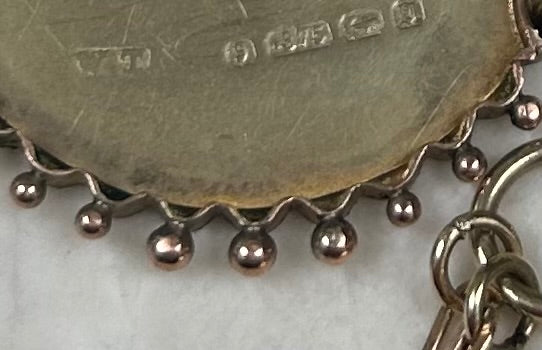 Gold Victorian Floral Crescent Moon Necklace