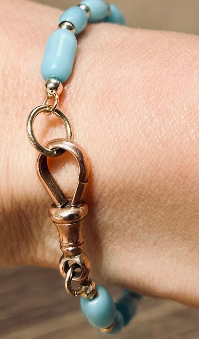 Aqua Mother of Pearl Bracelet