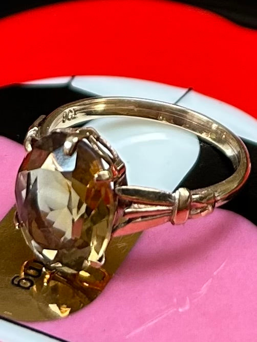 Vintage Smokey Quartz Cocktail Ring