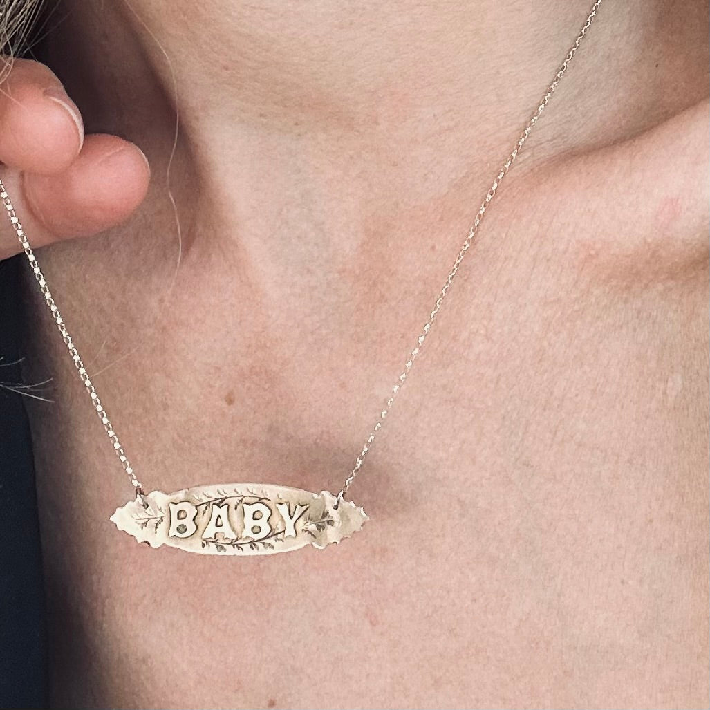 Antique Victorian 9ct Baby Necklace