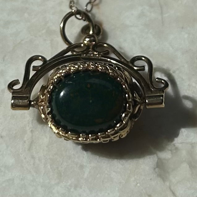Vintage Fob Spinner Necklace