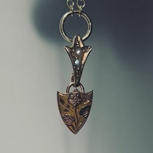 Antique Shield Necklace